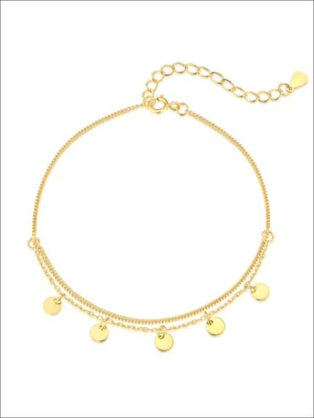 Gold Chain Bracelet for Women Double-Layer Cuban Chain Layered Bracelet 14K